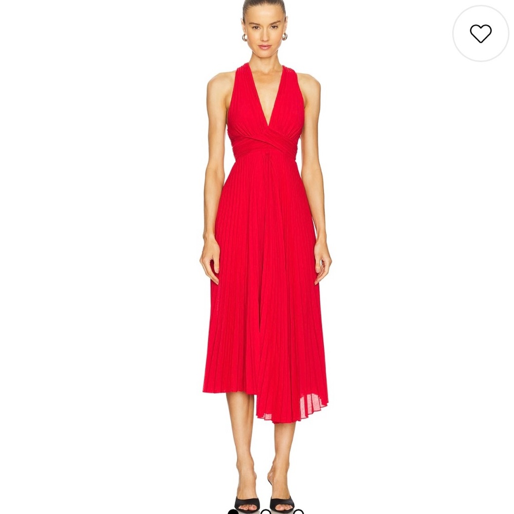 A.L.C. Vibrant Red Backless Dress